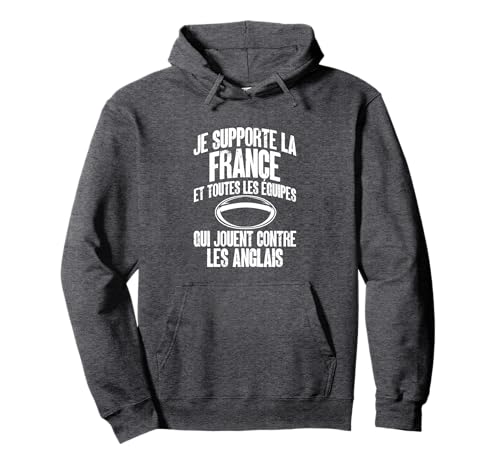 Rugby Je Supporte La France Et Toutes Les Équipes Sportif Sweat à Capuche