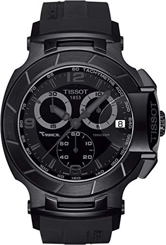 Tissot Men's Black Dial Color Rubber Strap Watch - T048.417.37.057.00