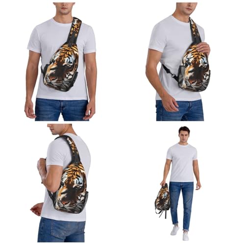 Bolso cruzado Tiger Wild Animal para hombre y mujer miniatura 7
