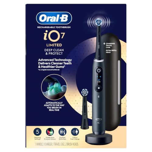 Oral-B iO Deep Clean + Protect Rechargeable Electric Toothbrush, Black, iO Series photo 10