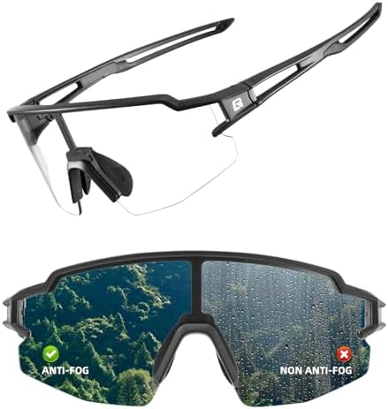 ROCKBROS Photochromic Sports Sunglasses for Men Women Cycling UV Protection