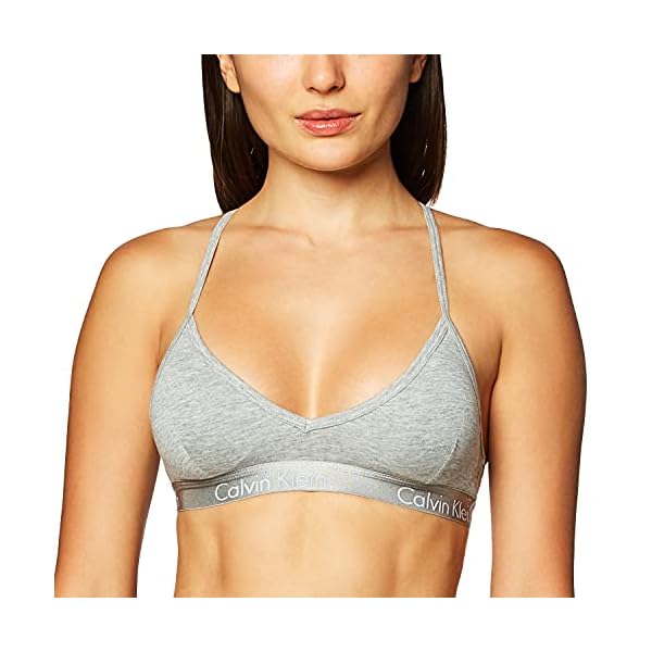 Calvin-Klein-Womens-Motive-Cotton-Lightly-Lined-Bralette Calvin Klein Women's Motive Cotton Lightly Lined Bralette, Grey Heather, Large