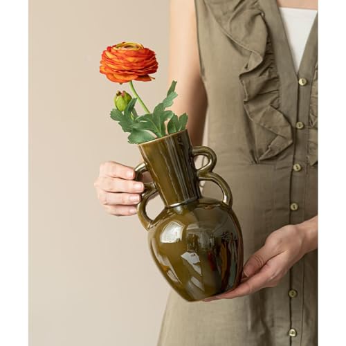 Vase en céramique stable pour centres de table sans risque de chute