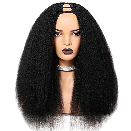 Perruque cheveux humains péruviens raides 66 cm couleur naturelle pour changer de look