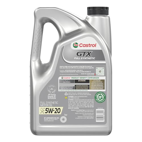 Castrol GTX Full Synthetic 5W-20 Motor Oil