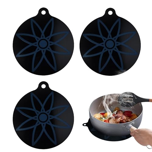Tapis Plaque Induction,3 Pièces Protege Plaque Induction,Changement de Couleur Thermosensible,Protection Plaque Induction en...
