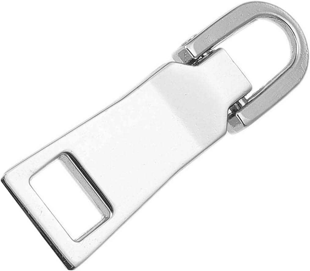 Cawhui Silver Zipper Pull Replacement Kit, Pull Replacement Repair, Zipper Slider Tab For Luggage Backpack Jacket Suitcase Coat Sewing Notions And Supplies (Silver)