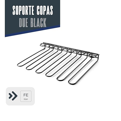Soporte de copas para ahorrar espacio en armarios con fijación de techo 5