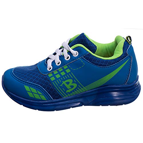 Tênis Infantil Masculino De Rodinha - AS210 Cor:Azul Royal com Cadarço;Tamanho:33