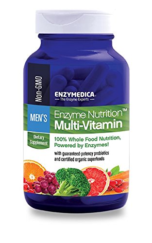 Enzyme Nutrition - Men's Multi-Vitamin, 100% Whole Food Nutrition, 120 Capsules