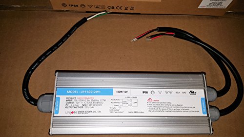 UNION LED Drivers Converter 12V Output Waterproof Power Supply Drivers Input 100-120V (Model: UP100S12W1) Made in Korea