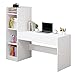 PC. Biurko Nowoczesny minimalistyczny PC. Biurko z wielowarstwową regał magazynowy Wielofunkcyjny Laptop Pisanie kombinacji regałów roboczych, biały Biurko (Color : 132CM)