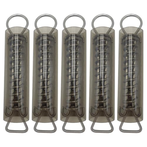 CLISPEED Juego de 5 Resortes de Acero Inoxidable con Funda Protectora de PVC para Cubiertas de Piscina Exterior, Accesorios Resistentes para Cobertor de Piscina Invierno y Estilo Aleatorio