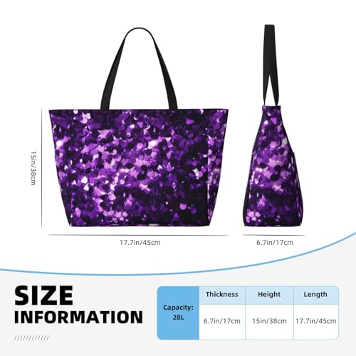 Beach Bag For Women, Large Capacity Beach Tote Pool Bags Waterproof With Zipper, For Travel Vacation Gym3