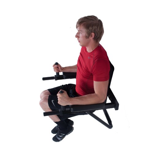 Ultimate Body Press Wall Mount Dip Station with Vertical Knee Raise