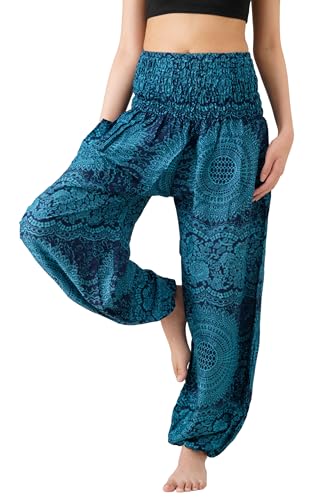 B BANGKOK PANTS womens Harem Pants Women Boho Clothes Hippie Pants Yoga Pants With Pockets for Women Yoga Pants