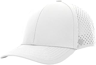 ANKOR Ultra Performance Water-Resistant Baseball Hat | Sweat Resistant | Breathable | Golf | Boat | Beach | Lake | Workout | Fishing |Everyday | Minimalist | Men and Women (White)