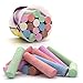 Emraw Chalk Dustless Chalk Non-Toxic Jumbo Color Chalkboard Chalk School Office and Sidewalk Outdoor Chalk Block Bundle for Art and Home Board Chalk Pack of 15
