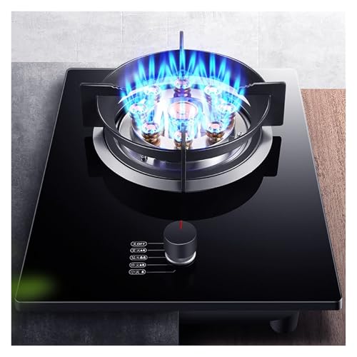 Estufa De Gas Portátil De 33 Cm, 7,0 KW, 9 Cavidades, Fuego Alto, Soporte De Olla De Hierro Fundido Con Protección Contra Apagado De Llama, Adecuada For La Cocina Del Hogar(NG)