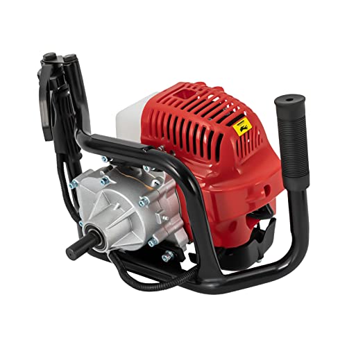 52CC Posthole con botella mezcladora de combustible (sin taladro), motor de gasolina de 2 tiempos, taladro de tierra para excavación de tierra, jardinería