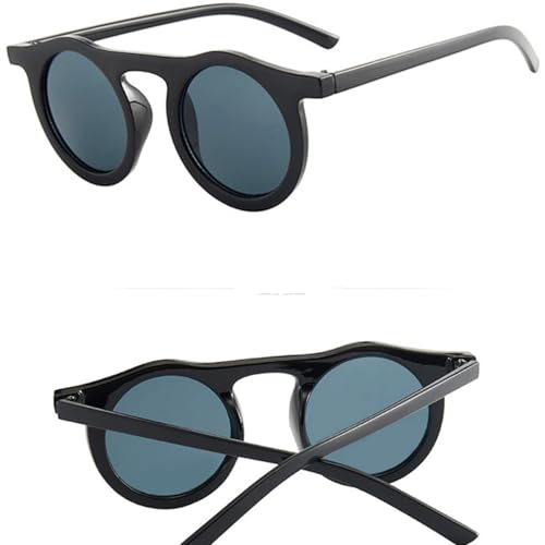 Classic Round Sunglasses Men Women Fashion Small Frame Plastic Eyewear Uv4003