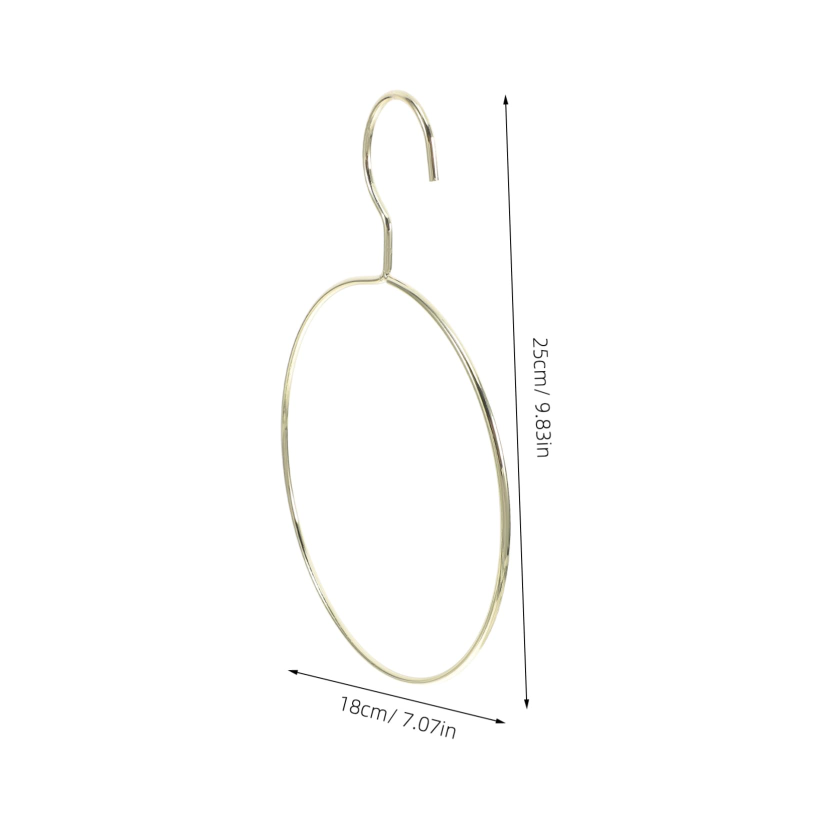 Ciieeo 3pcs Golden Scarf and Belt Hangers Sturdy Round Wardrobe Organizer for Scarves Ties and Accessories Chic Nordic Design for Bedroom and Bathroom Storage