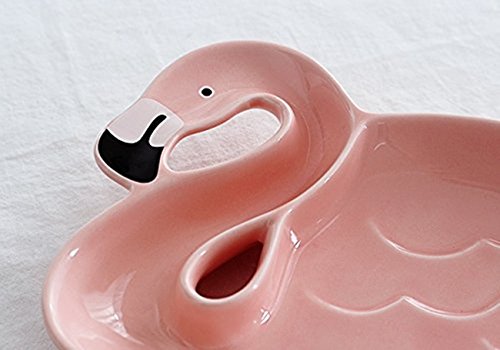 2 pezzi in ceramica rosa Flamingo Cookie Candy