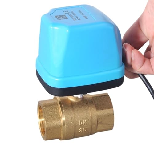 Vanne à bille motorisée DN25 en laiton AC220V pour régulation CVC