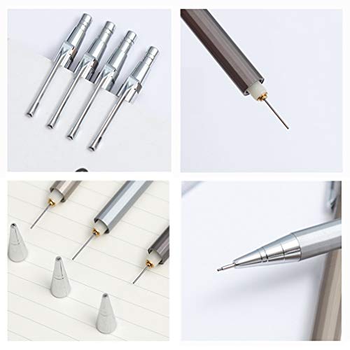 Aiyue Mechanical Pencil Set, 6 Pcs 0.7 Mm Mechanical Pencils, 6 Tubes Hb Lead Refills, 5 Pack Erasers And 1 Pack Lucky Pencil Bags For School And Office #TOP2