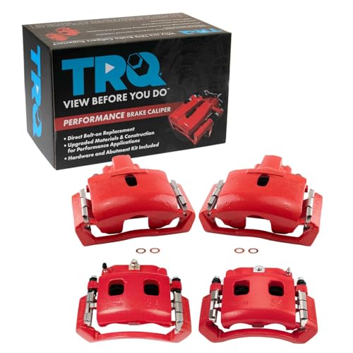 Image of TRQ Brake Caliper Set Performance Compatible with 2004-2006 Dodge Durango 2002-2005 Ram 1500