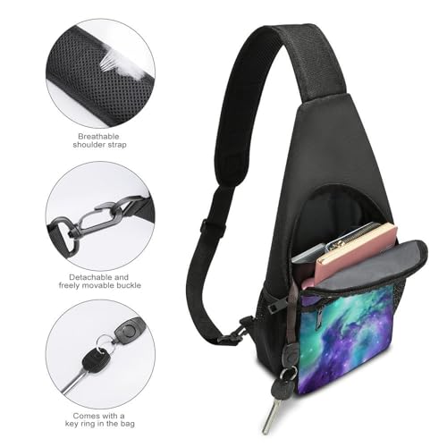 Mochila tipo bandolera blanca para deporte y senderismo miniatura 4