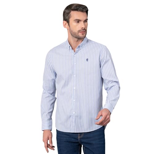 Image of Red Tape Striped Regular Fit Shirt For Men | Comfortable & Stylish