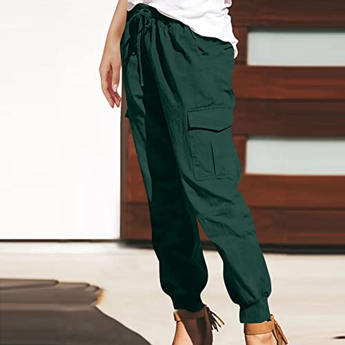 Camo Cargo Pants for Women Drawstring Elastic Waist Baggy Sweatpants Streetwear Casual Pants Y2K Clothing4