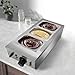 Chocolate Tempering Machine 3 Tanks 1.8QT Each, 800W Stainless Steel Electric Chocolate Melter with Temp Control 86‑185℉, Commercial Chocolate Melting Pot for Butter Cream Milk Candy Desserts