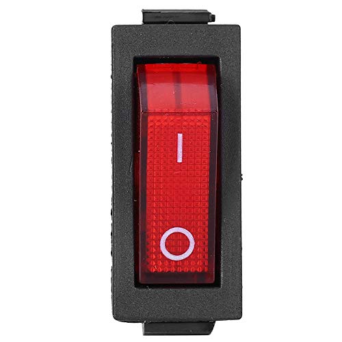 Interruptor Basculante de 3 Pines de 10 Piezas, Interruptor Basculante de Luz Roja de Encendido/Apagado Kcd3, Accesorios Para Electrodomésticos de Posición, Para Equipos Industriales
