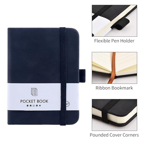 Portable A7 Pocket Notebooks - Set of 2 Mini Journals - Image 4