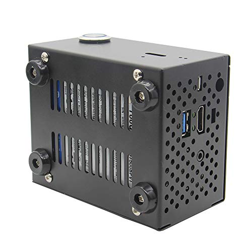 Geekworm for Raspberry Pi 3B+/3B, X820 Metal Case/Enclosure + Power Control Switch + Cooling Fan Support X820 V3.0 SSD&HDD SATA Storage Board&X735/Rock64（Not Support X825） - Thumbnail 6