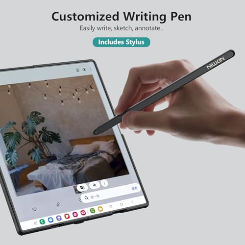 Nillkin for Samsung Galaxy Z Fold 8 Ultra Magnetic Case with S Pen Holder, [Compatible with MagSafe][Hinge Protection] Frosted Matte Texture Slim Fit Phone Case for Galaxy Z Fold 8 Ultra Black by Nillkin - Used condition - Image 8