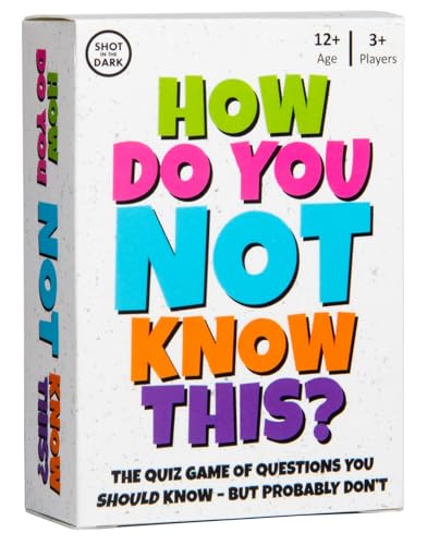 How Do You Not Know This Quiz Game | Fantastic Festive Gift or Stocking Filler | Fun Fast-Paced Party Game for Adults Families & Teens | 3+ Players Aged 12+