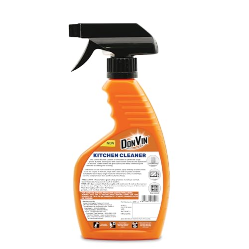 Image of Kitchen Cleaner Spray 300ml | Cleaning Liquid for Chimney, Microwave Ovens, Grills, Gas Stoves, Exhaust Fans & Deep Fryers | For Complete Kitchen Cleaners
