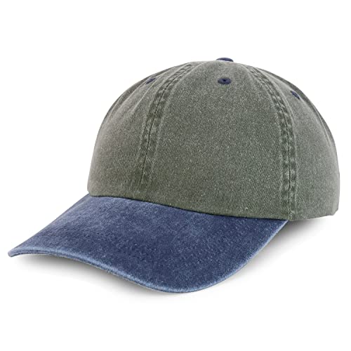 Image of Trendy Apparel Shop Oversize XXL Pigment Dyed Washed Cotton Baseball Cap