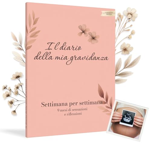 HuBorns - Diario Gravidanza per Mamma per Catturare Ogni Momento Settimana per Settimana con Spazio per Foto ed Ecografie, Libro Gravidanza per Mamma per Organizzare il Parto (Rosa, Italiano