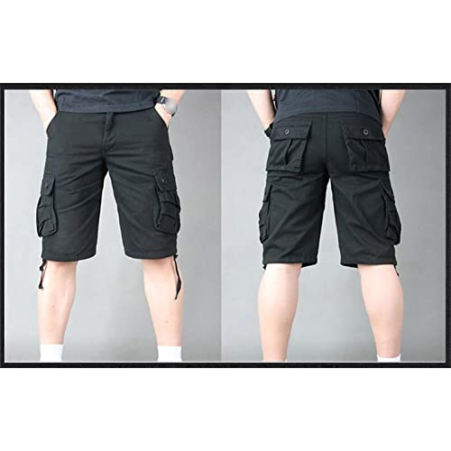 JEsilunmaMY Men's Casual Cargo Shorts Multi-Pocket Outdoor Cotton Jogger Short Pants Workout Running Summer Beach Shorts2