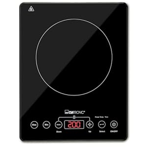 Clatronic® Induktionskochplatte | Kochplatte mit Sekundenschneller Erhitzung durch Induktion | Herd mit ECO-Save für 55% Zeitersparnis | Induktionskochfeld mit automatischer Topferkennung | EKI 3569