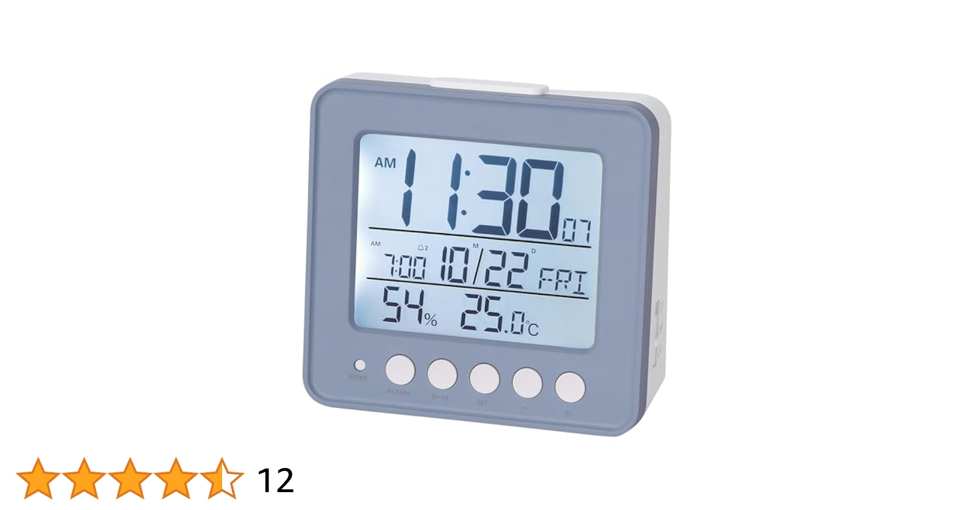 Amazon.co.jp: ニトリ 電波 デジタル 置時計 003SL ライトブルー