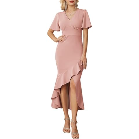 GRACE KARIN Vestido de cóctel elegante para invitadas de boda Cover