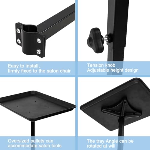 Salon-Tray-for-Hair-Stylist-Metal-Salon-Tray-Attached-to-Chair-with-360-Degree-Rotation-Hairstylist-Tray-Extension-Tray-for-Salon-Barber-Tattoo-Chair-Use