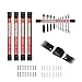 Senrob 4 PCS 12" Magnetic Tool Holder Bar Racks,Metal Magnet Storage Tool Organizer Set with Mounting Brackets&Screws