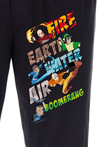 Avatar The Last Airbender Pajama Pants Men's Air Fire Earth Water Boomerang Sleep Lounge Bottoms3