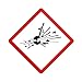 GHS Etiketten/Aufkleber - Explosiv - 100 x 100 mm - 250 Stück